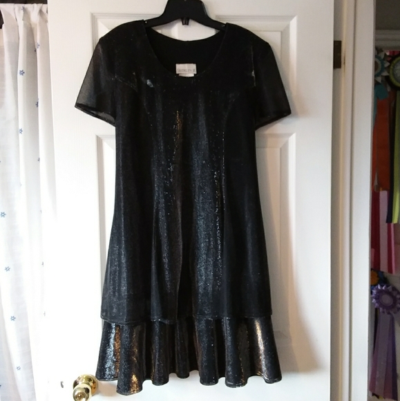 Maternity dress shimmery black size M - Picture 1 of 5